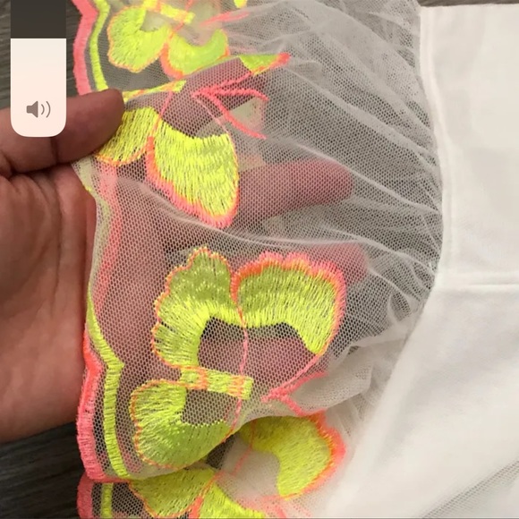 NWT| Girls Neon Mesh Top - Picture 2 of 4